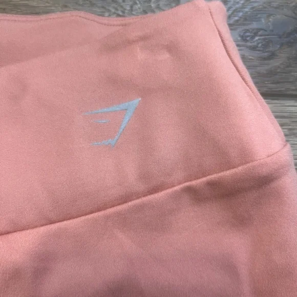 Gymshark Laser Cut Leggings, Peach, High-rise, Size Medium, Womens - Picture 4 of 13